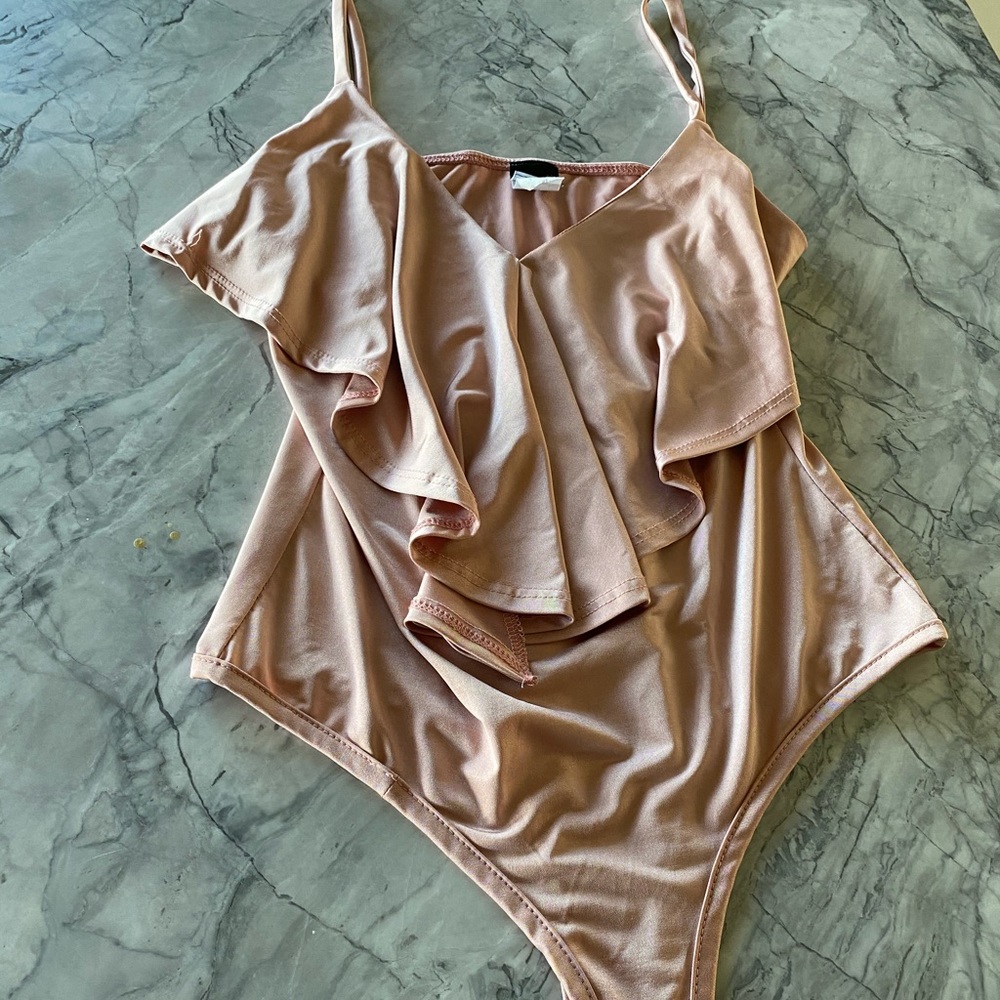 Light pink dressy bodysuit